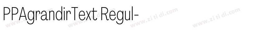 PPAgrandirText Regul字体转换 PPAgrandirText Regul字体转换